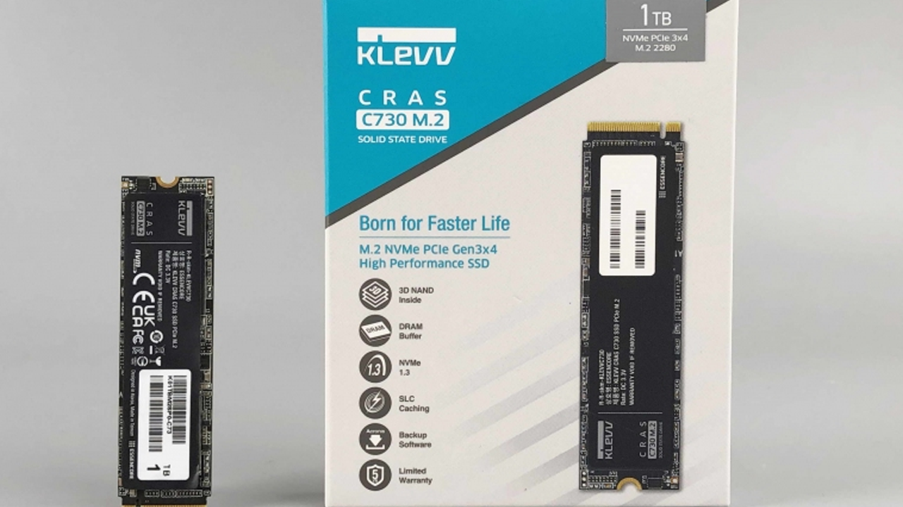 KLEVV CRAS C730 SSD 1TB實測開箱，電腦升級、裝機優質固態硬碟好選擇！