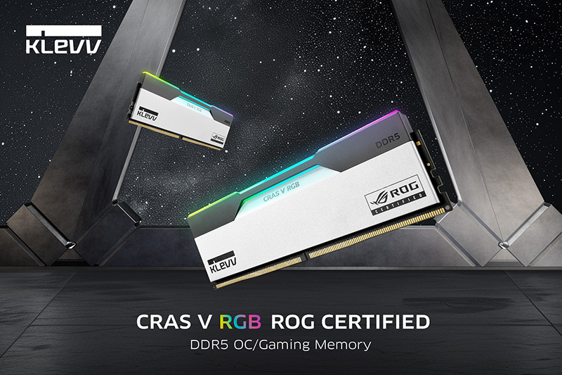 KLEVV, CRAS V RGB ROG CERTIFIED 메모리 키트 출시